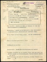 Applicant: Striker, Barbara; born 18.4.1913 in Satoraljaujhely (Hungary); married.