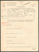 Applicant: Wajner, Arnold; born 25.1.1919 in Dynów (Poland; single.
