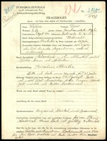 Applicant: Waldner, Dezso; born 3.4.1890 in Békéscsaba (Hungary); married.