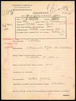 Applicant: Weinstein, Moses; born 18.2.1896 in Zborów; single.