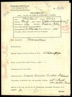 Applicant: Weintraub, Gdalje; born 1884 in Radom (Mazowieckie, Poland); married.