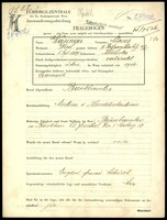 Applicant: Weisinger, Moses; born 1.9.1889 in Korolówka; married.