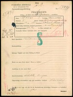 Applicant: Weiss, Arnold; born 14.5.1885 in Kolosch, Hradisch; married.