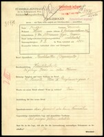 Applicant: Ungar, Samuel; born 9.5.1882 in Gyór (Hungary); married.