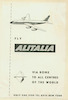 Fly alitalia - via Rome – הספרייה הלאומית