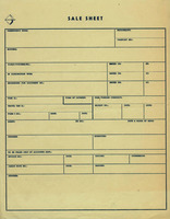 Sale sheet – הספרייה הלאומית