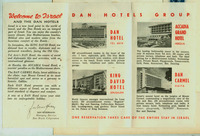 Welcome to israel - and the dan hotels – הספרייה הלאומית