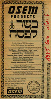 Osem products kosher for Passover.