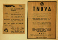TNUVA - CENTRAL CO-OPERATIVE FOR THE MARKETING OF AGRICULTURAL PRODUCE.