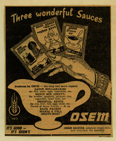 Three wonderful sauces.