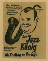 Der Jazz-Konig ab freitag im Bio Alfa – הספרייה הלאומית