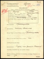 Applicant: Samuely, Hans; born 29.7.1913 in Linz (Austria); single.