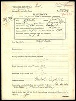 Applicant: Saud, Caroline; born 1.1.1865 in Bucharest (Romania); widowed.