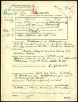 Applicant: Taussig, Josef; born 13.4.1890 in Kolleschowitz; married.