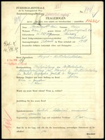 Applicant: Tenenbaum, Chaim; born 20.10.1897 in Buchach (Ukraine); married.