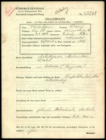 Applicant: Tennenbaum, David; born 7.4.1889 in Zalozče (Ukraine); married.