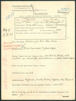Applicant: Zahler, Andrej; born 20.8.1900 in Presov (Slovakia); married.