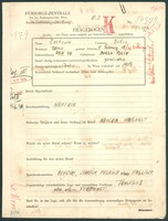 Applicant: Zarkowe, Dobra; born 29.4.1895 in Dukla (Poland); divorced.