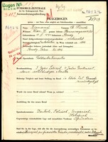 Applicant: Ziemand, Ch Hirsch; born 13.6.1871 in Brody (Lʹvivsʹka oblastʹ, Ukraine); married.