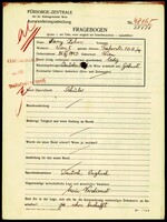 Applicant: Zohn, Harry; born 21.11.1923 in Vienna (Austria); single.