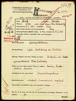 Applicant: Zwick, Blanka; born 12.1.1921 in Vienna (Austria); single.