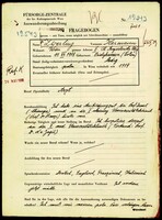 Applicant: Zwerling, Hermann; born 11.7.1911 in Biolykomien; single.