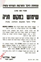 שימוש במקום חניה שליד היכל התרבות העירוני, נתניה – הספרייה הלאומית