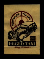 JERUSALEM - TEL AVIV - EGGED TAXI.