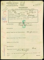 Applicant: Kurz, Ernst; born 5.1.1889 in Vienna (Austria); divorced.