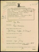 Applicant: Kurzmann, Friedrik Israel; born 18.8.1897 in Český Těšín (Czech Republic); married.
