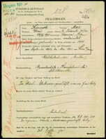 Applicant: Kurzrok, Max; born 29.8.1903 in Kozowa (Ukraine); married.
