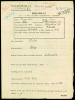 Applicant: Kwartler, Osias; born 8.5.1897 in Nadvirna (Ukraine); married.