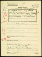 Applicant: Mack, Anna Valerie; born 2.5.1897 in Zurich (Switzerland) Tehney; single.