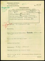 Applicant: Mader, Jecheskiel; born 26.10.1863 in Belz (Ukraine); married.