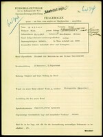 Applicant: Mahler, Benno; born 31.1.1917 in Neu-sandez; single.