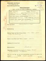 Applicant: Mandl, Pesach; born 3.7.1904 in Stanislav (Ukraine); married.