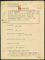 Applicant: Splitter, Hermina; born 17.9.1899 in Galanta (Slovakia); married.