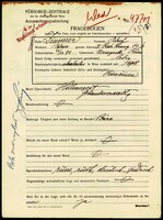 Applicant: Zimmer, Adolf; born 24.10.1898 in Urezyreke; single.