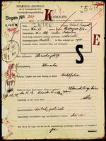 Applicant: Zwirn, Schmil Samuel; born 10.3.1889 in Nadwórna (Ukraine); married.