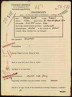 Applicant: Krott, Irma; born 16.10.1878 in Vienna (Austria); married.