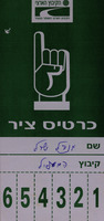כרטיס ציר - מנדל שרל – הספרייה הלאומית